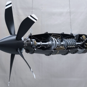 Moteur turbopropulseur imprimable 3D